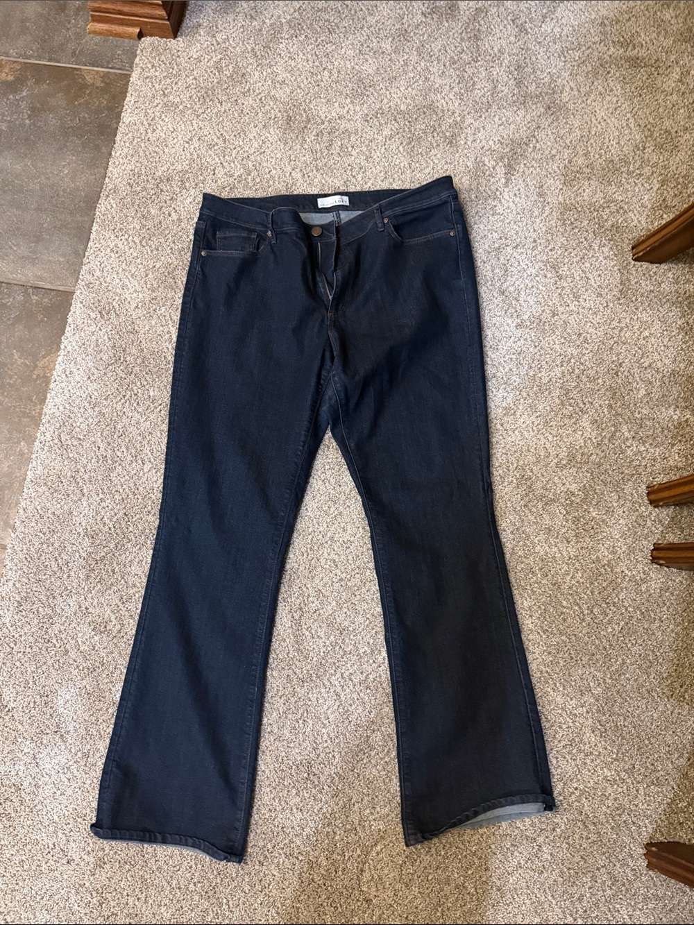 LOFT Dark Blue Flare Jeans